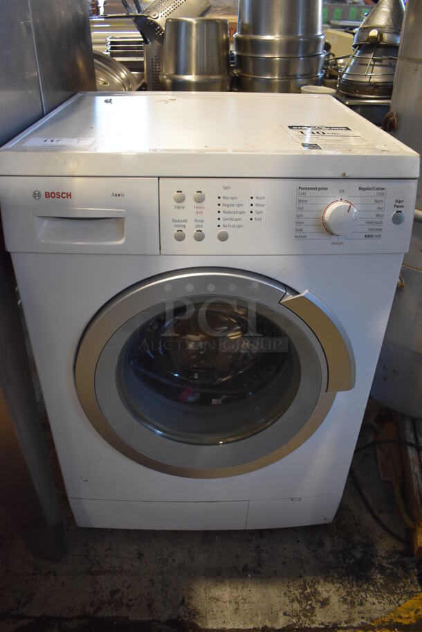 Bosch WNM55 Metal Front Load Washer. 220-240 Volts. 23.5x25x34
