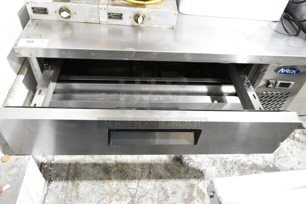 2019 Atosa MGF8450GR Stainless Steel Commercial 2 Drawer Chef Base on Commercial Casters. 115 Volts, 1 Phase. Tested and Working! - Image 3 of 6