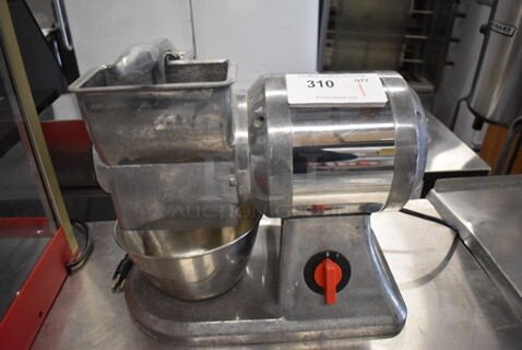 Omcan FGS101 Metal Commercial Countertop Ice Shaver. 110 Volts, 1 Phase. 15x9x14.5. Tested and Does Not Power On