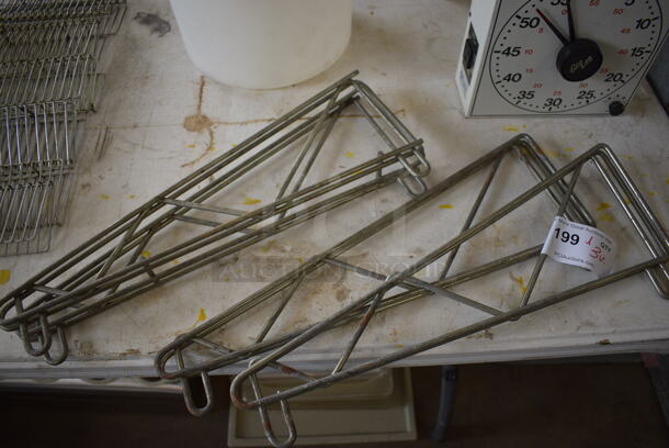 ALL ONE MONEY! Lot of 3 Metal Brackets! 19x8x1, 19x8x2 - Image 2 of 2