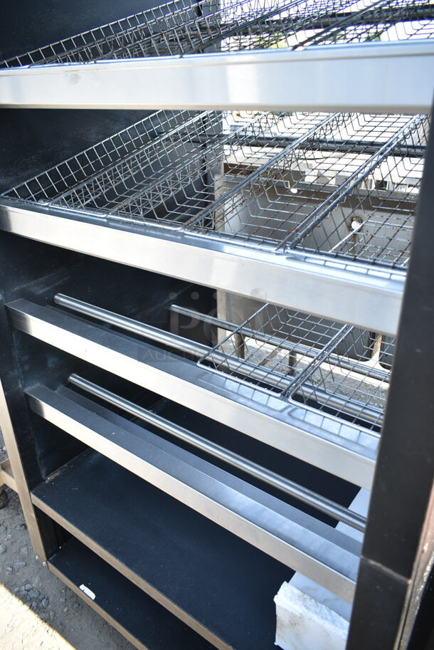 Vulcan 1013776 Metal Commercial Bakery Bagel Donut Merchandiser Rack on Commercial Casters.  - Image 3 of 6