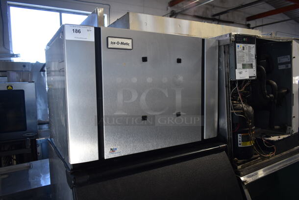 2019 Ice-O-Matic CIM0530FA4 Stainless Steel Commercial Ice Machine Head on Ice-O-Matic Commercial Ice Bin. 115 Volts, 1 Phase.  - Image 2 of 6