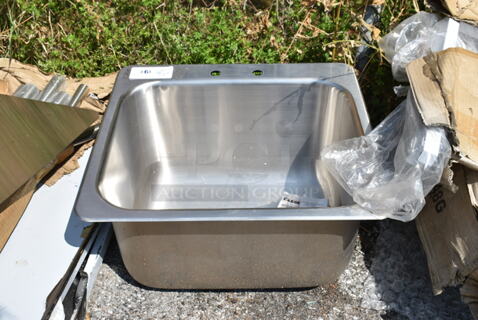 Stainless Steel Single Bay Drop In Sink. 