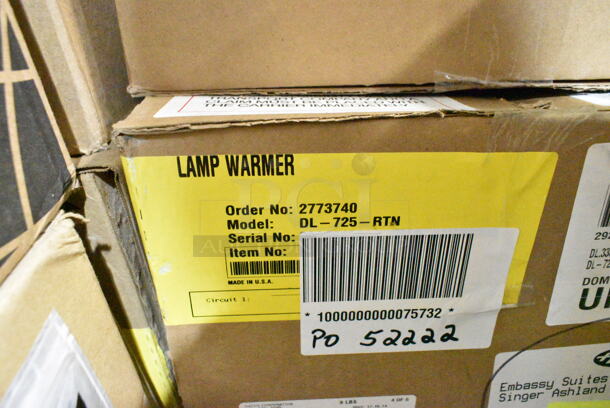3 BRAND NEW IN BOX! Hatco DL-725-RTN 69 1/2" Ceiling Mount Heat Lamp w/ Retractable Cord - Lower Switch, Bold Black. 120 Volts, 1 Phase. 3 Times Your Bid!  - Image 4 of 5