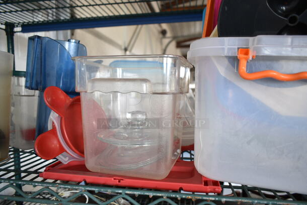 ALL ONE MONEY! Tier Lot of Various Items Including Clear Poly Bins - Image 4 of 6
