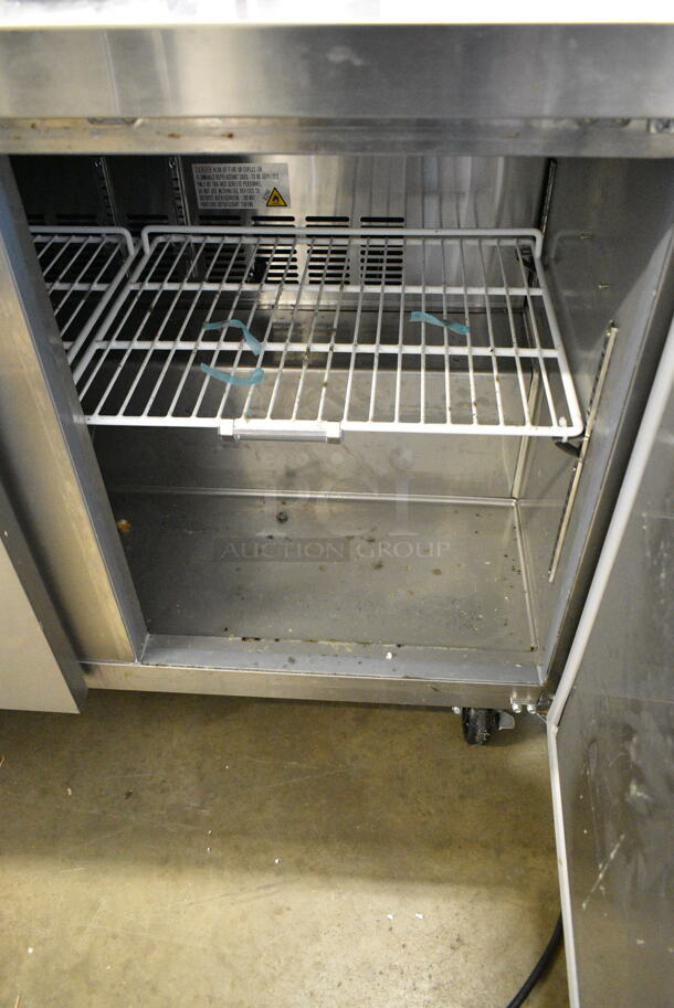2024 Avantco 178SSWT48FHC Stainless Steel Commercial 2 Door Undercounter Cooler on Commercial Casters. 115 Volts, 1 Phase. Tested and Working! - Image 5 of 8