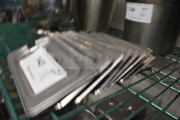 8 Stainless Steel 1/9 Size Drop In Bin Lids. 8 Times Your Bid! - Image 3 of 3