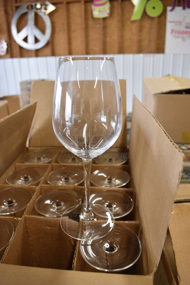 12 BRAND NEW IN BOX! Chef & Sommelier Wine Glasses. 3x3x8. 12 Times Your Bid!