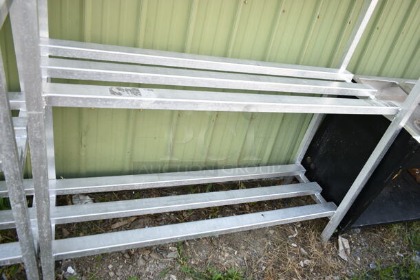 Metal 3 Tier Dunnage Style Shelving Unit.  - Image 2 of 3