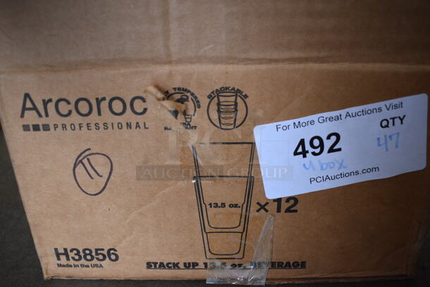 47 BRAND NEW IN BOX! Arcoroc Beverage Glasses. 3.5x3.5x5.5. 47 Times Your Bid! - Image 3 of 3
