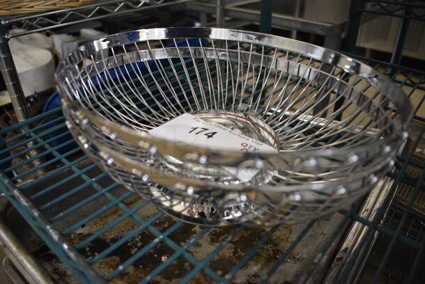 2 Metal Bread Baskets. 11x8.5x3.5. 2 Times Your Bid! - Image 2 of 3
