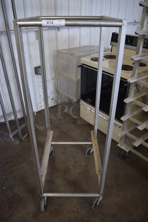 Metal Commercial Pan Transport Rack on Commercial Casters. 21x27x56.5