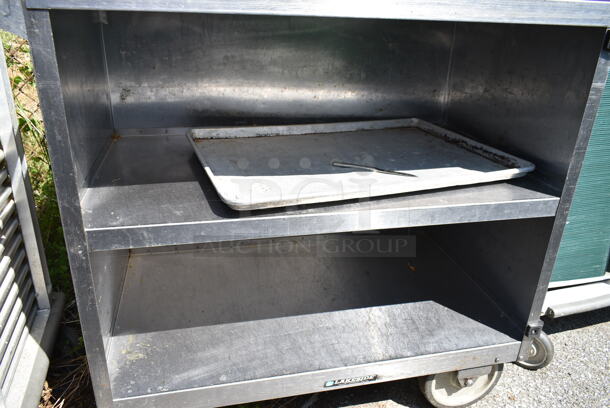 Stainless Steel 3 Tier Cart on Commercial Casters.  - Image 5 of 6