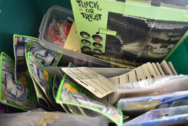 ALL ONE MONEY! Lot of Various Items Including Fake Moustaches, Fishnet Stockings and Face Paint in Green Bin! - Image 8 of 8
