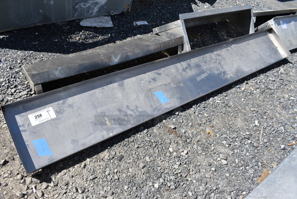 Metal Shelf w/ Wall Mount Brackets. 80x11x9 - Image 1 of 3