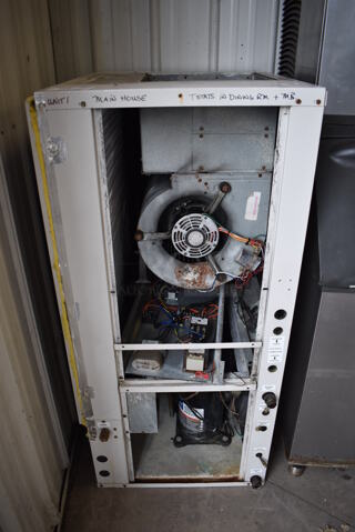 Metal Commercial Water Heater Unit. Has Some New Parts Installed. 220 Volts, 1 Phase. 25x32x55