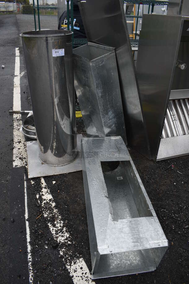 ALL ONE MONEY! Lot of Various Metal Pieces Including Vents! Includes 26x26x48 - Image 1 of 4