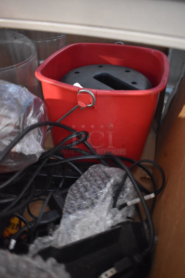 ALL ONE MONEY! Tier Lot of Various Items Including Poly Pitchers, Parts, and Casters - Image 5 of 6