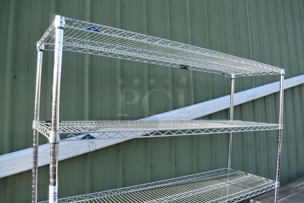Metro Chrome Finish 5 Tier Wire Shelving Unit. BUYER MUST DISMANTLE. PCI CANNOT DISMANTLE FOR SHIPPING. PLEASE CONSIDER FREIGHT CHARGES. 60x18x74 - Image 3 of 4