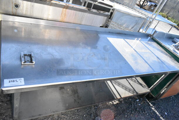 Stainless Steel Table w/ Metal Under Shelf.  - Image 3 of 3