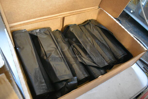 ALL ONE MONEY! Lot of 2 Boxes; Plastic Bags and Black Trash Bags! - Image 4 of 4