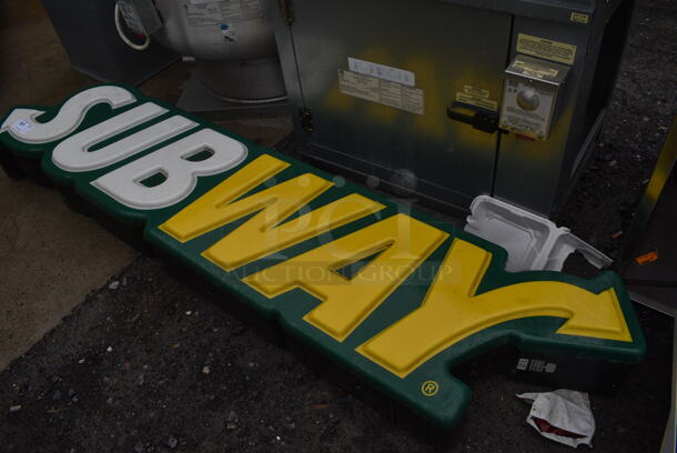 Metal Subway Sign. 86x7x23 - Image 4 of 4