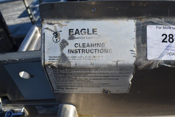 Eagle Stainless Steel Commercial 2 Bay Sink. 55x30x46. Bays 24x24x13 - Image 5 of 6