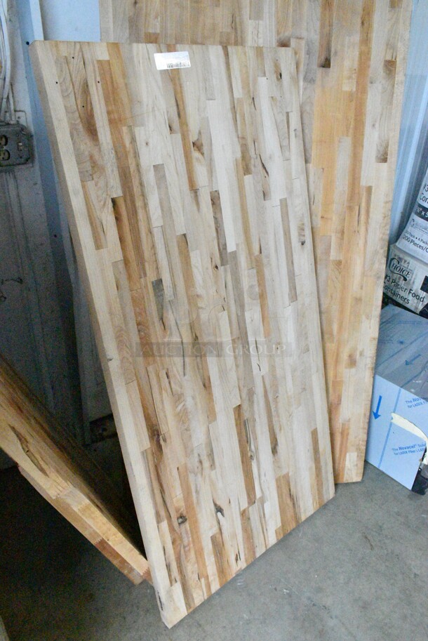 3 BRAND NEW SCRATCH AND DENT! Regency Butcher Block Tabletops; Regency 600TW3060G, Regency 600TW3696G. 3 Times Your Bid!  - Image 4 of 8
