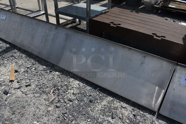 Stainless Steel Shelf w/ Wall Mount Brackets. 76x13x13