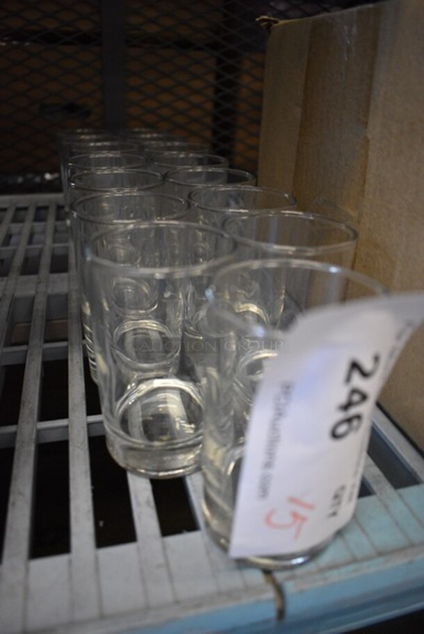 15 Beverage Glasses. 2.25x2.25x4. 15 Times Your Bid! - Image 3 of 3