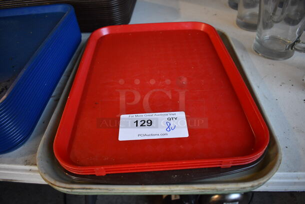 8 Various Poly Trays. Includes 18x14x0.5. 8 Times Your Bid!