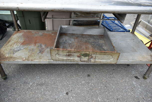 Stainless Steel Table w/ Metal Under Shelf. - Image 4 of 5