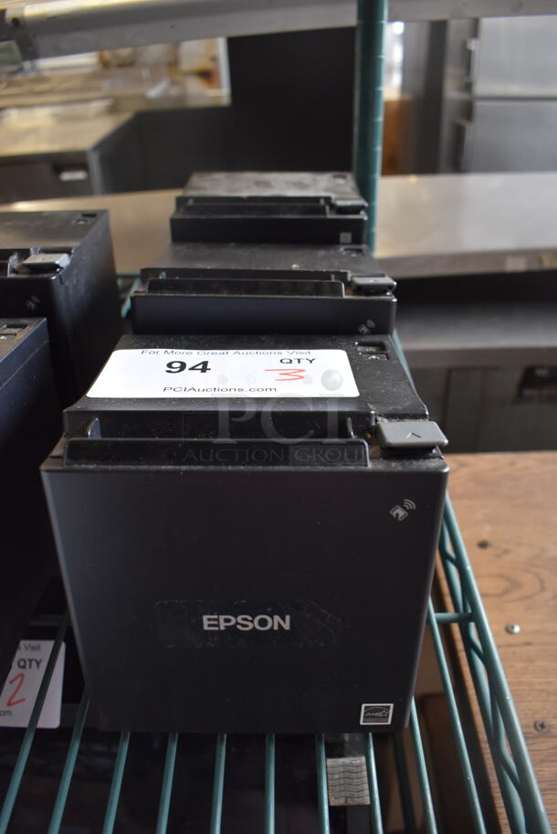 3 Epson Receipt Printers; M362B and Two M335B. 5x5.5x5.5. 3 Times Your Bid!