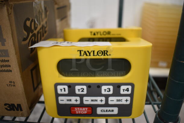 2 Taylor Yellow Poly Timers. 6.5x4x4. 2 Times Your Bid!