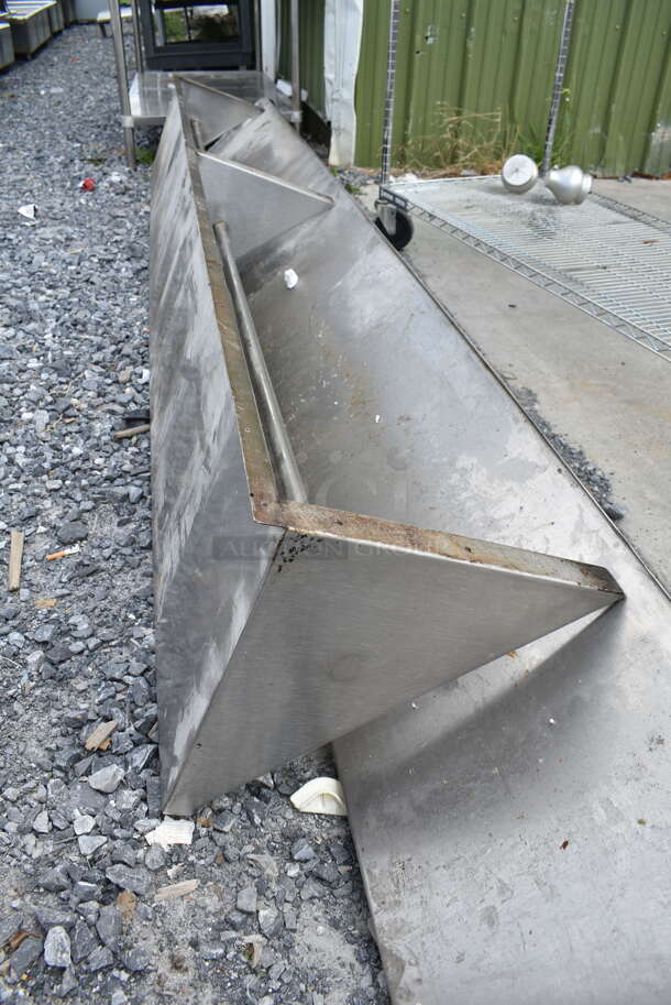 2 Stainless Steel Wall Mount Shelf. 144x16x15, 110x15x15. 2 Times Your Bid! - Image 4 of 4