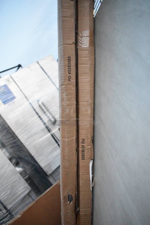 PALLET LOT of 20 BRAND NEW Items Including 2 Box 600PR1820Z Regency 20 Pan End Load Nesting Bun / Sheet Pan Rack - Unassembled, 460BB18X Regency Wall Mounting Bracket for Black Epoxy Wire Shelving, 2 Box 5583888, 3 Box 164TCOLRD437 Lancaster Table & Seating 37 1/2" x 4" Bar Height Table Base Column and Rod, 600WT30X30SS Regency 30" x 30" 16-Gauge 304 Stainless Steel Commercial Open Base Work Table, 600TS3036S Regency 30" x 36" 16-Gauge 304 Stainless Steel Commercial Work Table with Undershelf, 600TS1860S Regency 18" x 60" 16-Gauge 304 Stainless Steel Commercial Work Table with Undershelf. 20 Times Your Bid! - Image 6 of 10