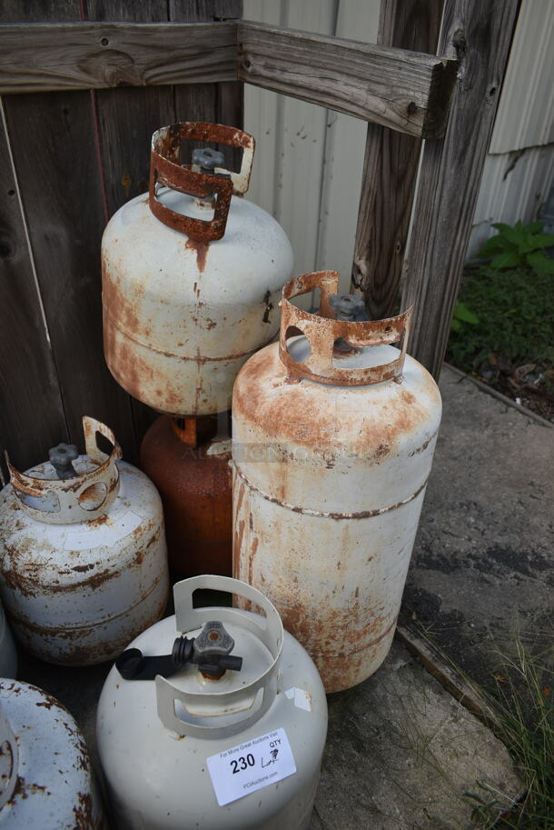 ALL ONE MONEY! Lot of 9 Metal Tanks. Buyer Must Pick Up - We Will Not Ship This Item. (outside) - Image 5 of 5