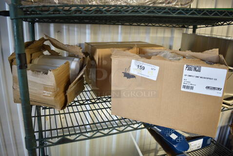 3 Boxes of BRAND NEW Items; 2 Box Carlisle Store N' Pour PourPlus 1 Qt. Container with Assorted Spout / Neck and Cap PS601NC00, 1 Box Poly Condiment Bottles. 3 Times Your Bid!