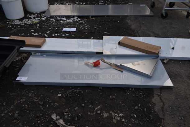 BRAND NEW SCRATCH AND DENT! Regency 16 Gauge Stainless Steel 18" x 60" Heavy Duty Wall Shelf - Image 2 of 5