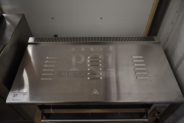 BRAND NEW SCRATCH AND DENT! Cooking Performance Group CPG 351S36SBN Stainless Steel Commercial Natural Gas Powered Salamander Broiler Cheese Melter. 36,000 BTU.  - Image 3 of 7