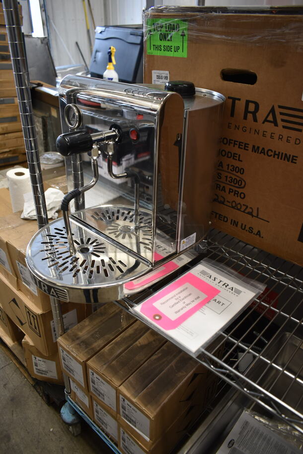 BRAND NEW SCRATCH AND DENT! 2022 Astra STS1300 Stainless Steel Commercial Countertop Milk Steamer Frother. 110 Volts, 1 Phase.  - Image 3 of 8