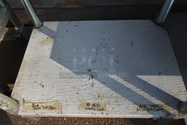 Stainless Steel Commercial Table w/ Back Splash and Under Shelf. - Image 4 of 4