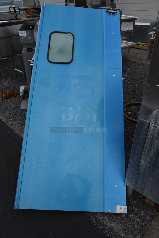 BRAND NEW SCRATCH AND DENT! Stainless Steel Swinging Kitchen Door. - Image 5 of 5