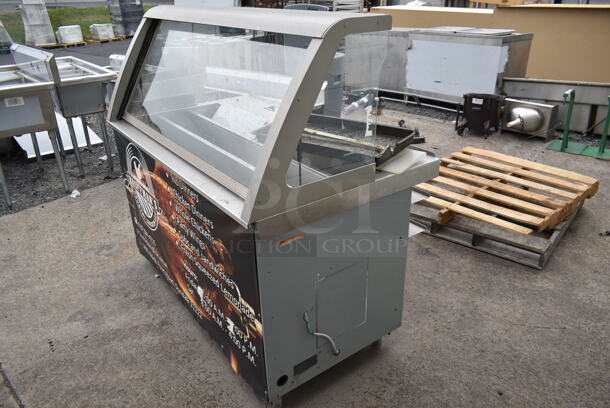 Duke SUB-CP-TC60 M Stainless Steel Commercial Subway Sandwich Make Line Prep Table w/ Sneeze Guard. 120 Volts, 1 Phase.  - Image 2 of 7