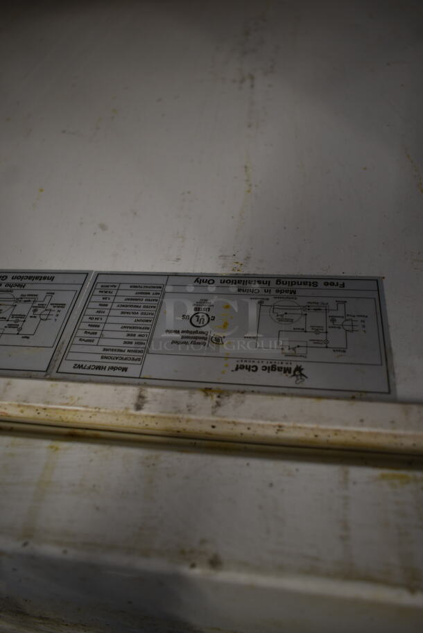 Magic Chef HMCF7W2 Metal Chest Freezer. 115 Volts, 1 Phase. Tested and Working! - Image 5 of 5