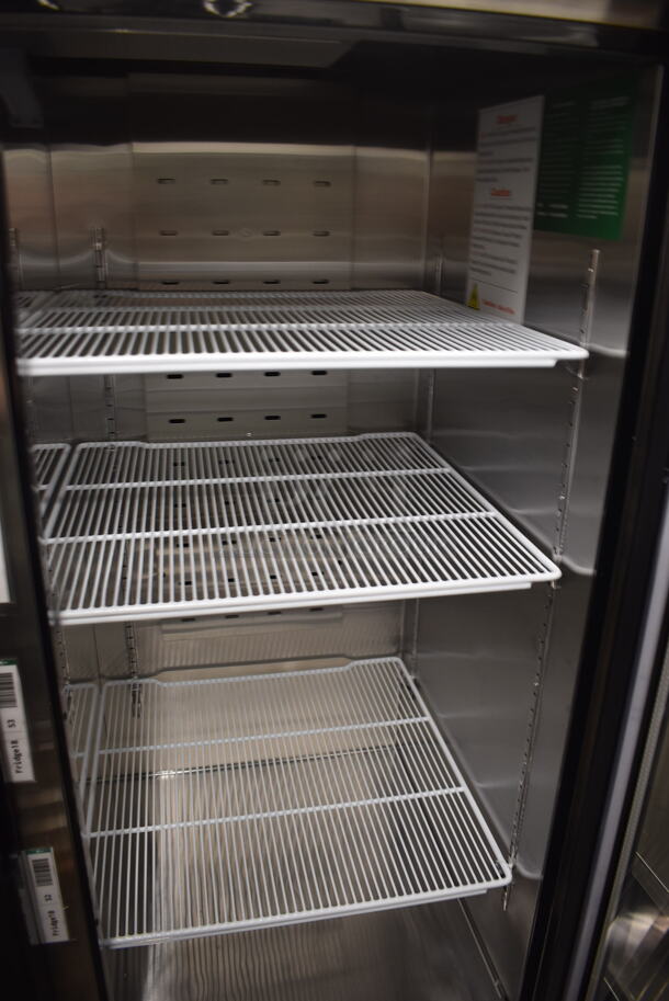 2022 Atosa MCF8707GR Commercial Stainless Steel 2-Door Merchandiser Cooler With Polycoated Shelves. 115V, 1 Phase. Tested and Working! - Image 4 of 5