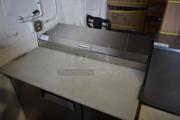 2016 Bison BPT-44 Stainless Steel Commercial Pizza Prep Table on Commercial Casters. 115 Volts, 1 Phase. Tested and Working! - Image 2 of 6