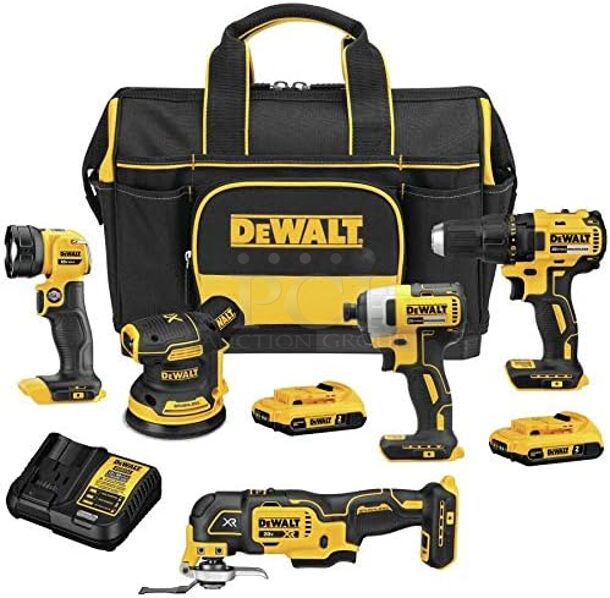 NEW UNOPENED!! DeWalt  DCKSS521D2 20v 5-TOOL COMBO KIT!!
 - Image 1 of 2