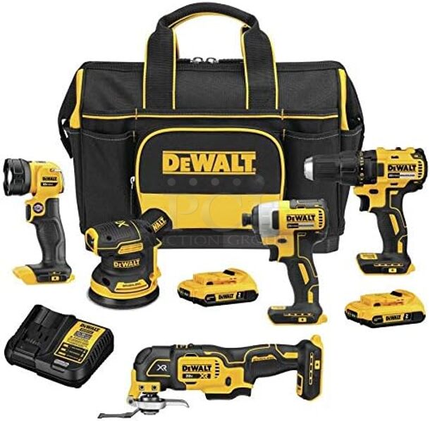 NEW UNOPENED!! DeWalt  DCKSS521D2 20v 5-TOOL COMBO KIT!!
