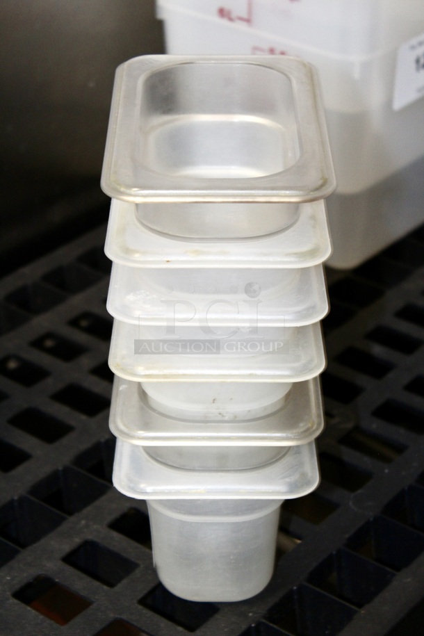 AWESOME!! Cambro White Polycarbonate 1/9 Size Food Pans, 4" Deep. 6x Your Bid - Image 2 of 2